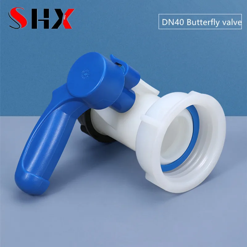 Купить Пластиковый клапан-бабочка DN40 для контейнера IBC, переключатель л, адаптер резервуара IBC