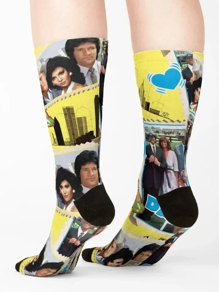 Мыло Opera Даллас внутриканальные деньги и мощность Семейные носки Ewing Новогодние