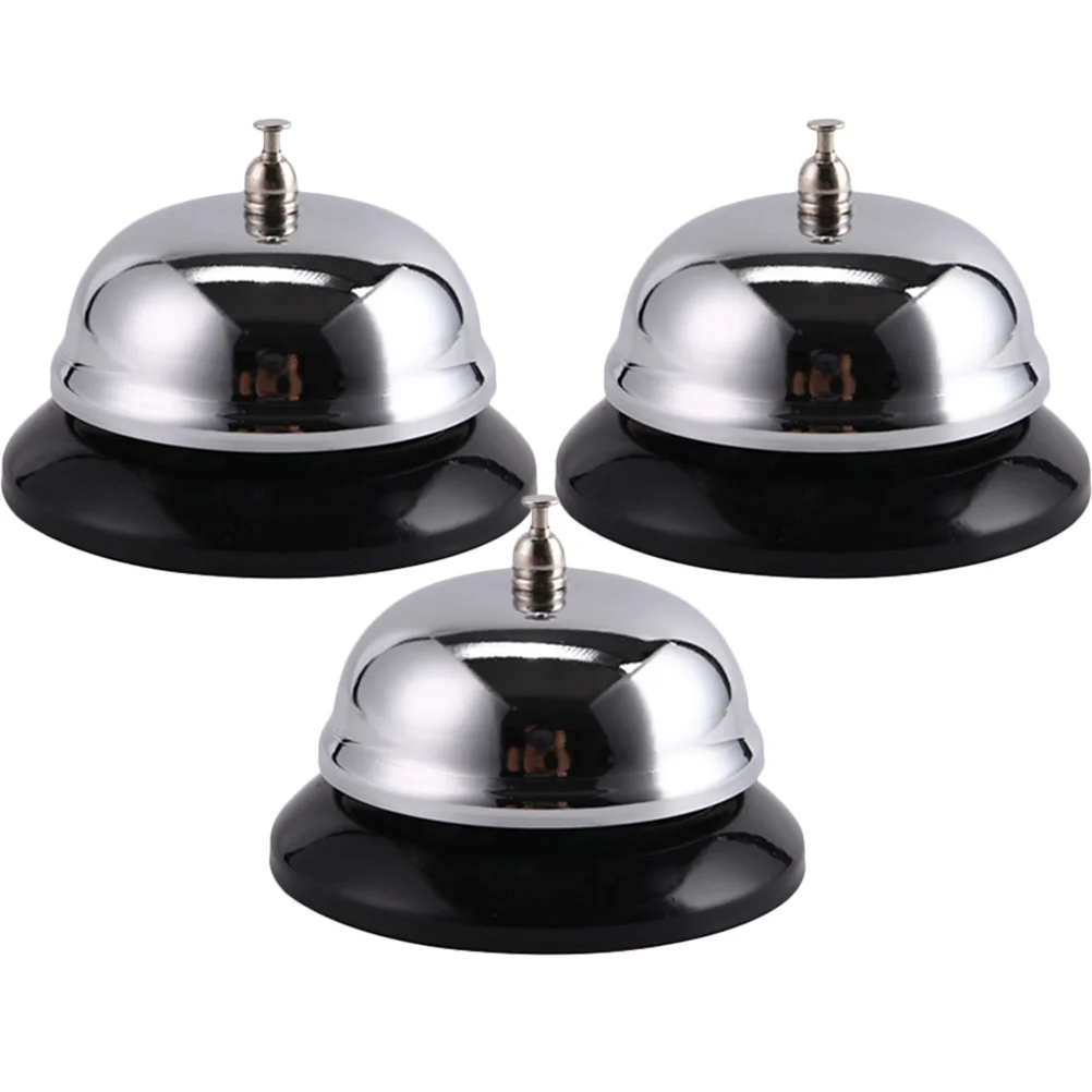 

3pcs Bar Restaurant Hand Bell Call Bell Desktop Restaurant Bell Dinner Bells
