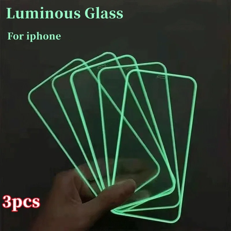 

Luminous Tempered Glass Film for IPhone 6/7/8/X/XS/11PRO/11/12/13 Luminous Tempered HD Film Tempered Glass Screen Protector