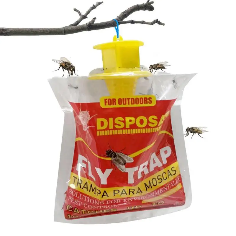 

Fly Trap Bag Disposable Fly Trap Outdoor Insect Killer Catcher Bag Fly Control Mosquito Trap Wasp Insect Killer Attractant