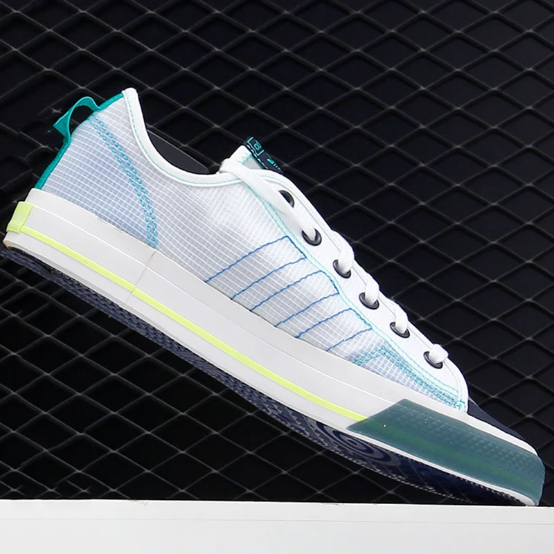 Фото Мужские и женские износостойкие спортивные повседневные кроссовки Adidas Authentic Three Leaves NIZZA RF FY3091 №4