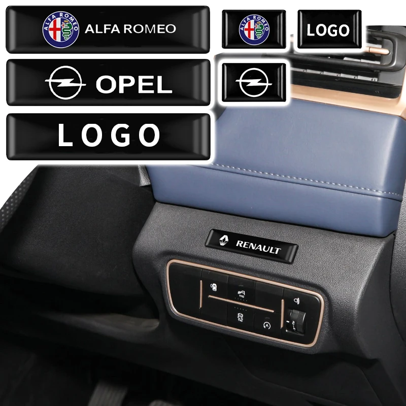 

10PCS 3D Car Sticker Badge Decal Sticker Emblem Notebook Fridge Decal For Renault Clio Megane 4 Captur Kadjar Scenic 2 Accessory