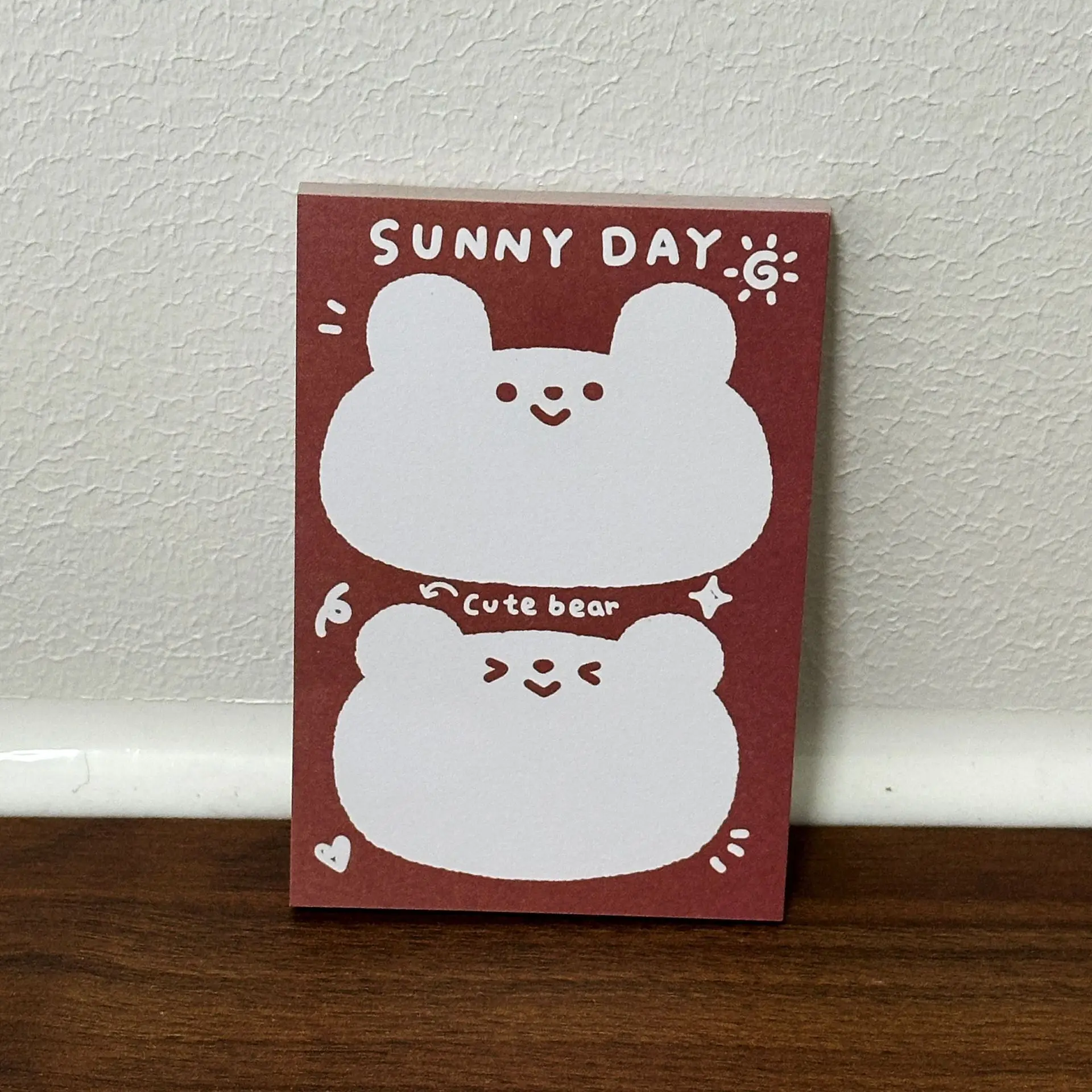 

Блокнот для заметок с медвежонком