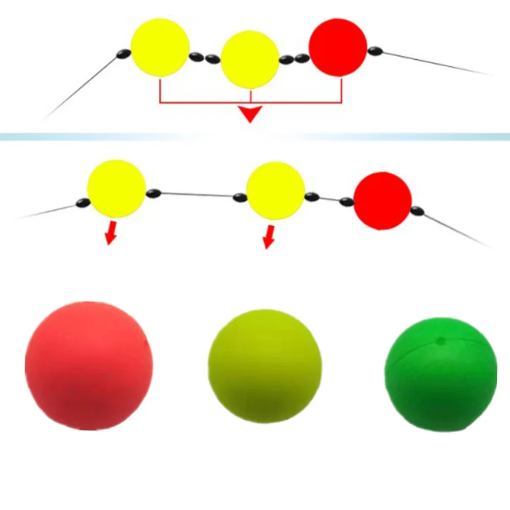 10 шт. 15 мм рыболовные круглые поплавки шарики из пенопласта Индикаторы Удара