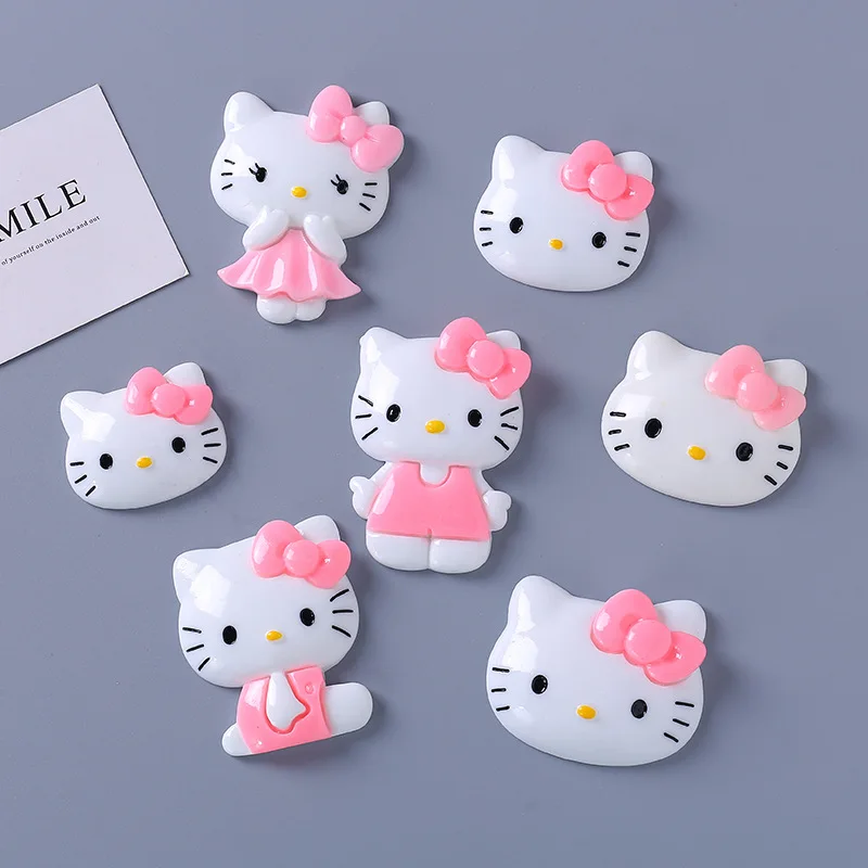 

Sanrioed мультфильм Kuromi My Melody Kawaii Diy резиновые аксессуары девушка сердце Cinnamoroll шпилька для волос аксессуары маленькие подарки