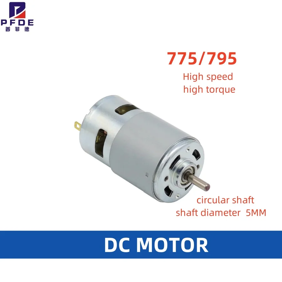 

Высокоскоростной двигатель постоянного тока 12 В, 24 В, 6000-12000 об/мин, диаметр вала 5 мм, реверсивная регулируемая скорость, электрический двигатель постоянного тока 12 В с шарикоподшипником