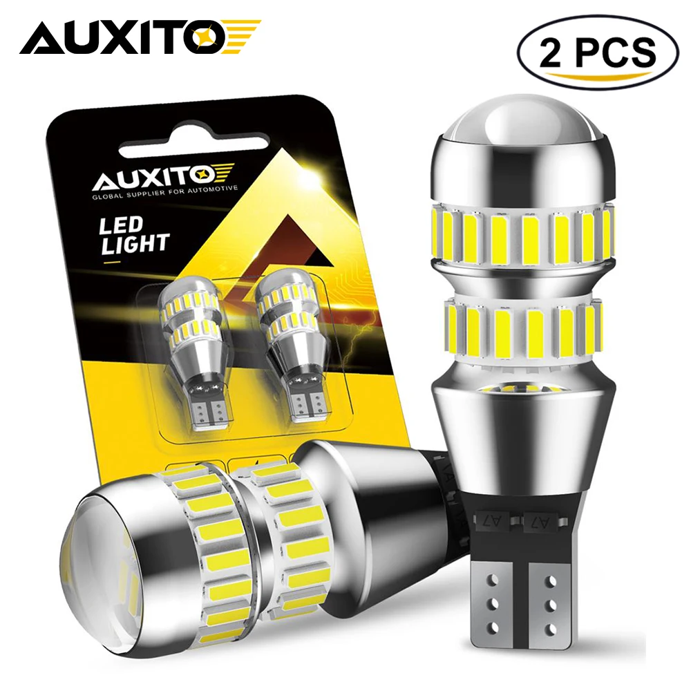 

2 шт., автомобильные лампы AUXITO W16W T15 912 921 для VW Passat B7 BMW E46 E90 F10 Passat B6