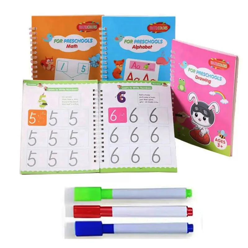 

Обучайте писать учебник для дошкольного детского сада и детей от 2 до 6 лет буквы и цифры для рисования Libros Libro ювелирные книги