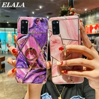 finger ring stand back cover for galaxy a13 a53 a33 a03s a22 a72 a12 a52 a32 a42 m51 a02s case plating marble soft imd capa