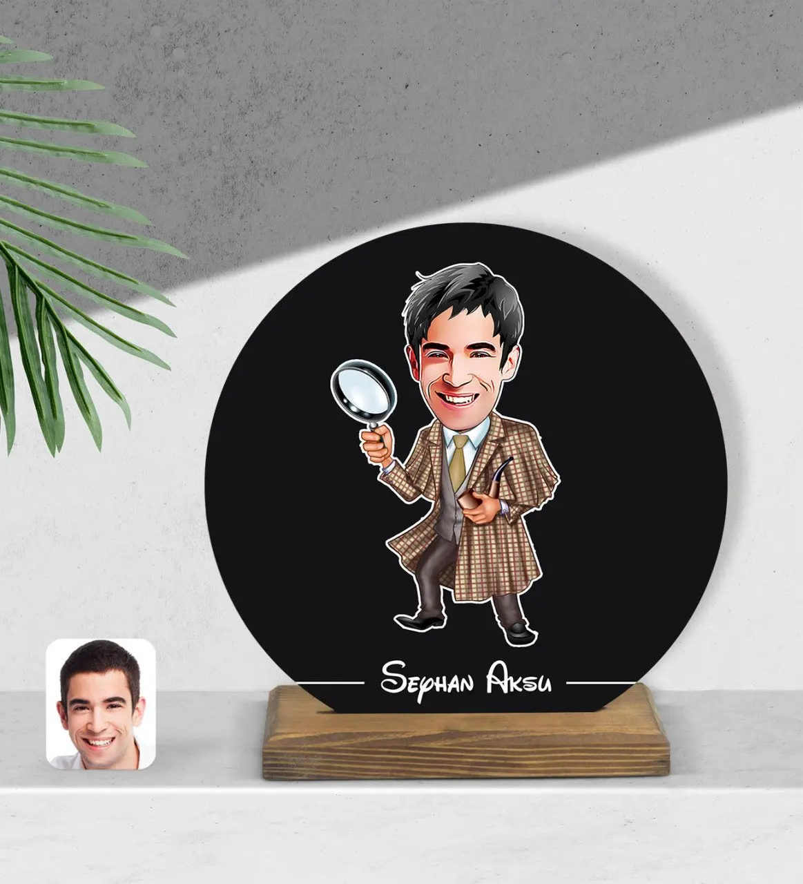 

Custom inspector cartoon wooden Biblo-1