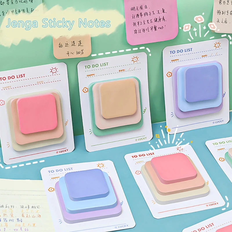 

90 Sheets Cute Notepad Sticky Notes School Students Office Stationery Memo Pad Student Planner Note Pad Memo Stickers