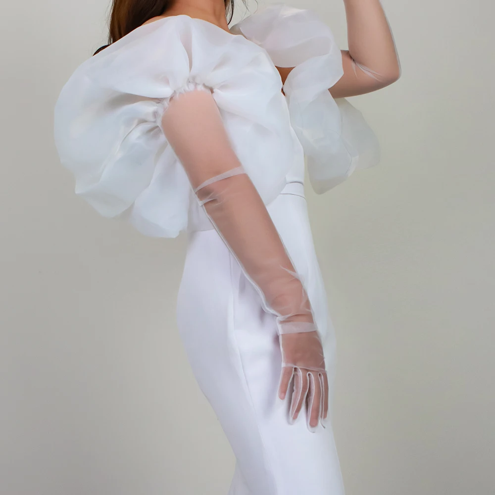 Перчатка Длинная женская сетчатая элегантная винтажная Солнцезащитная для