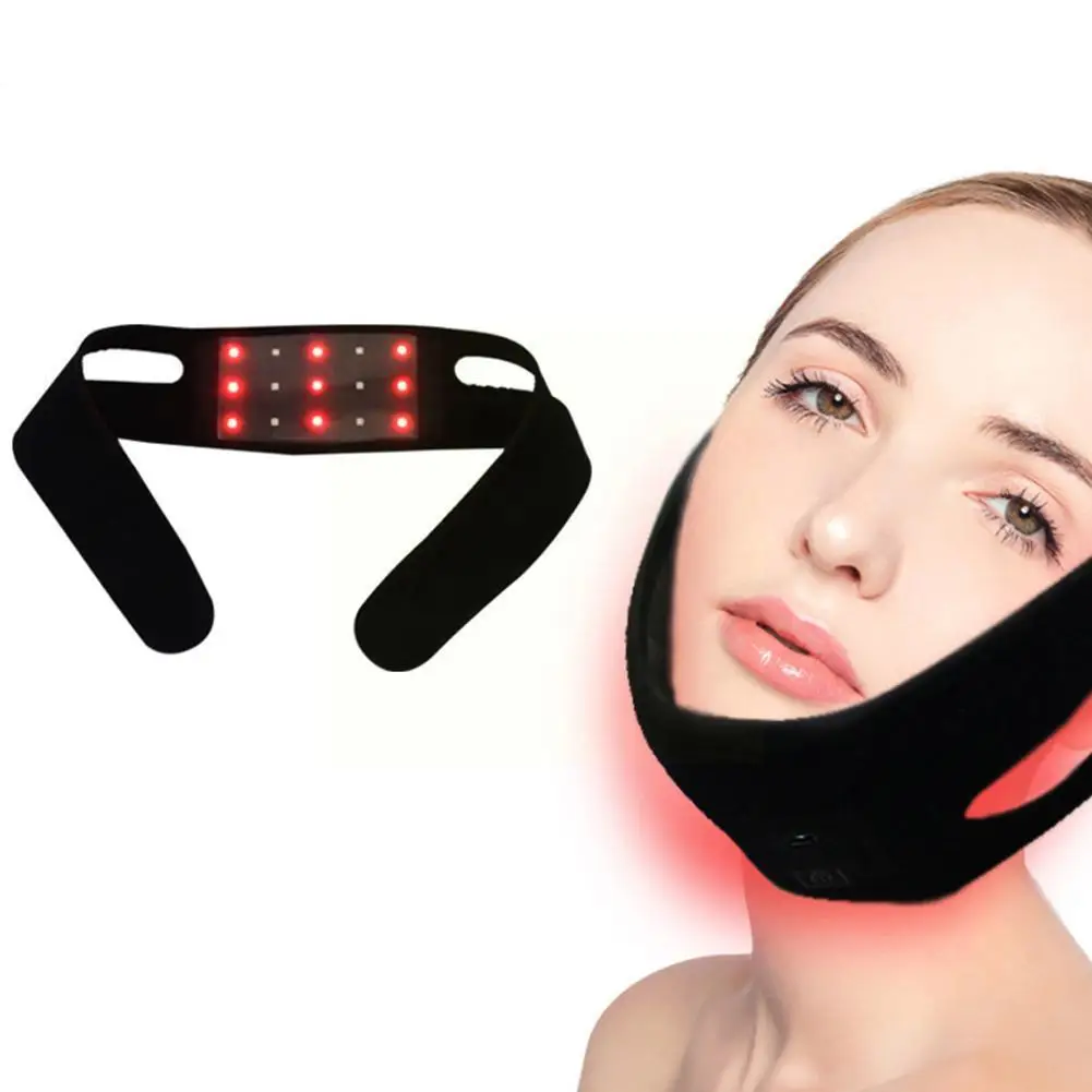 

Электрический вибрирующий массажер для похудения с V-образным вырезом, маска для подтяжки и придания формы лицу, с поясом для подбородка и щек, C7S4