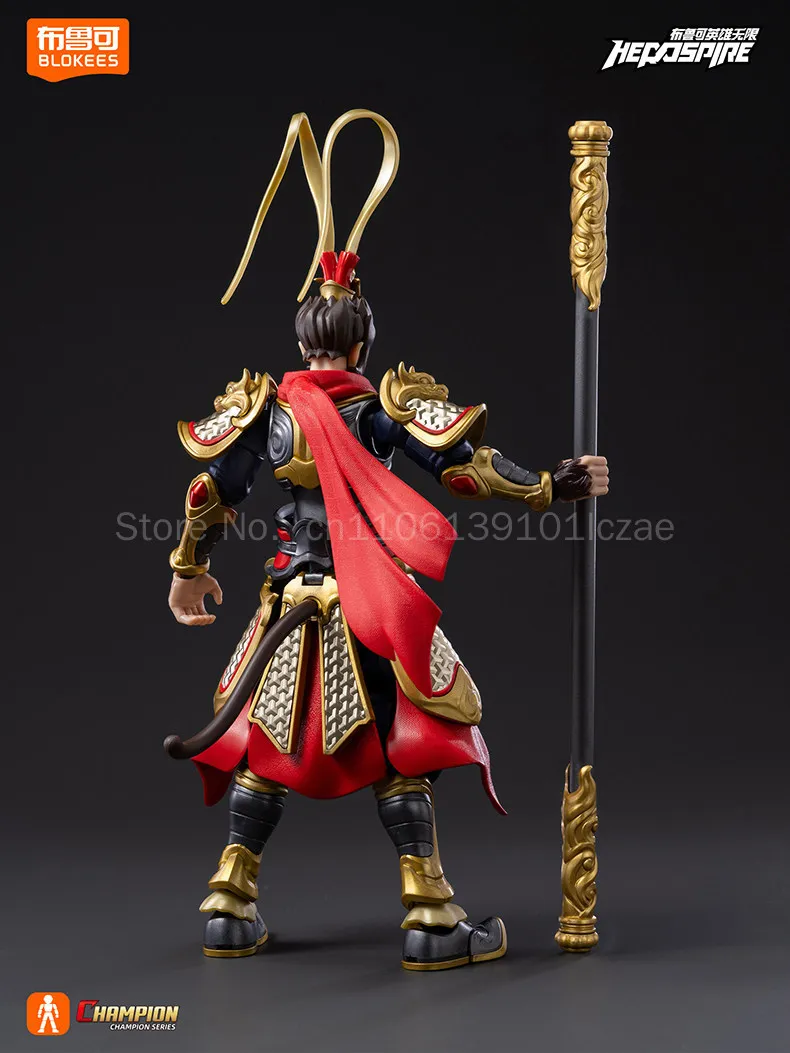 Фото НОВИНКА: Коллекционная подвижная фигурка Blokees Herospire Champion Class Sun Wukong Dharma Phase, модель для демонстрации №2