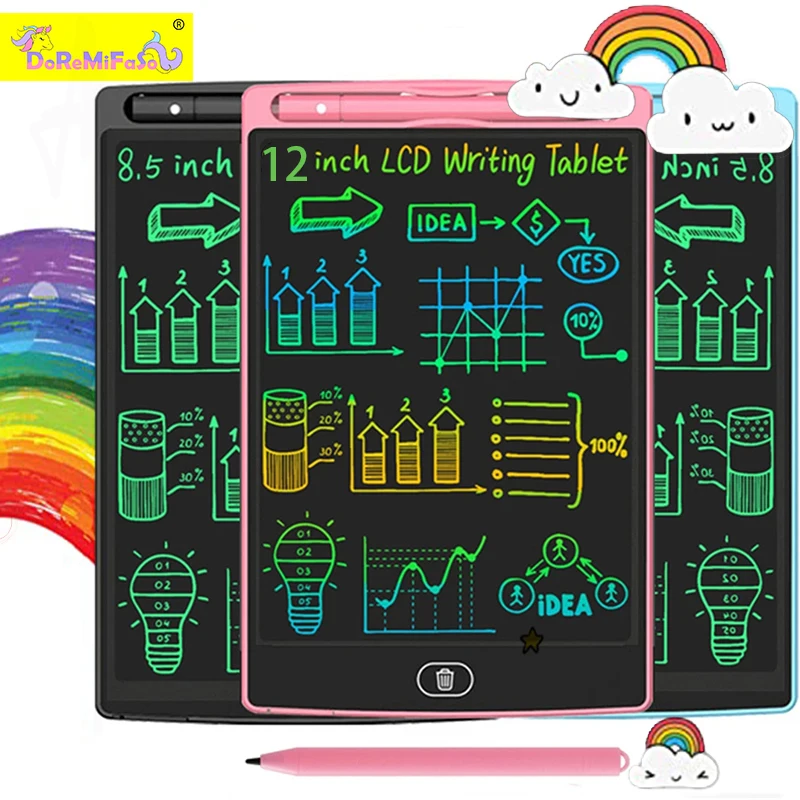 

12-дюймовый ЖК-планшет для рисования, экран для детей, игрушки Монтессори, детская доска для рисования, развивающие игрушки, ЖК-планшет для пи...