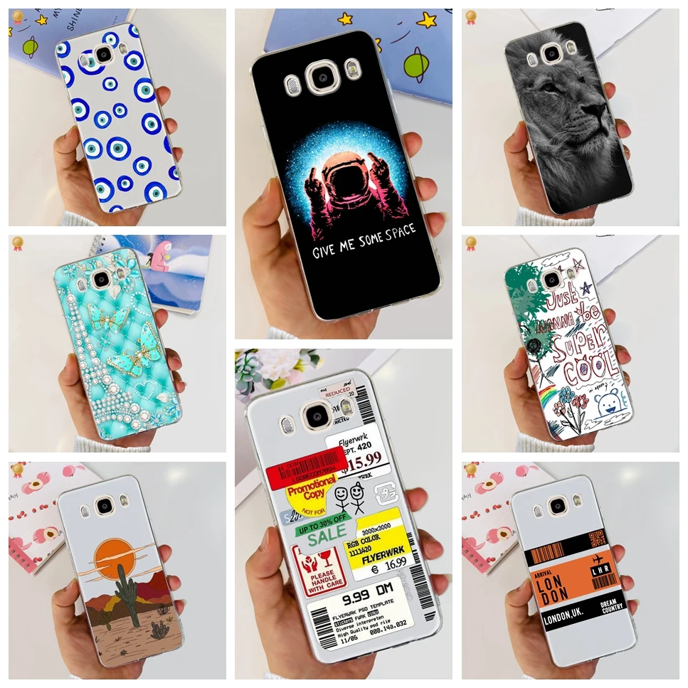 

Чехлы для телефонов Samsung Galaxy J5 2016, новый дизайн, прозрачные милые цветы, мягкая задняя крышка из ТПУ для Samsung J510 J510F J5 Duos Coupe