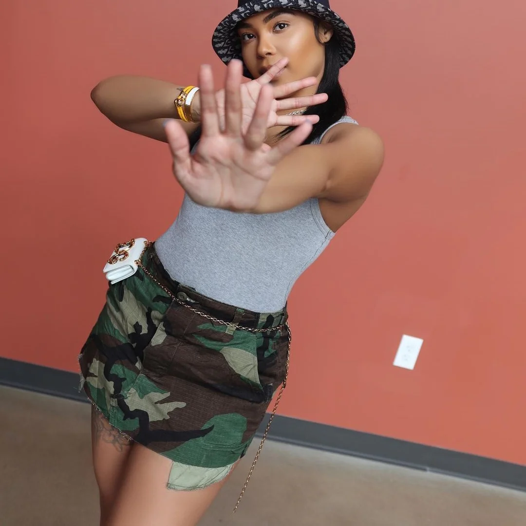 Women's wholesale 2023 summer new fashion camouflage short skirt half skirt camouflage bag skirt