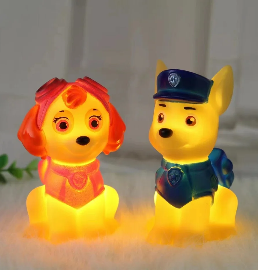 

Paw Patrol Night Light Cartoon Glowing Chase Skye Children Toy Pokemon Cute Bedside Lamp Children's Birthday Christmas Present