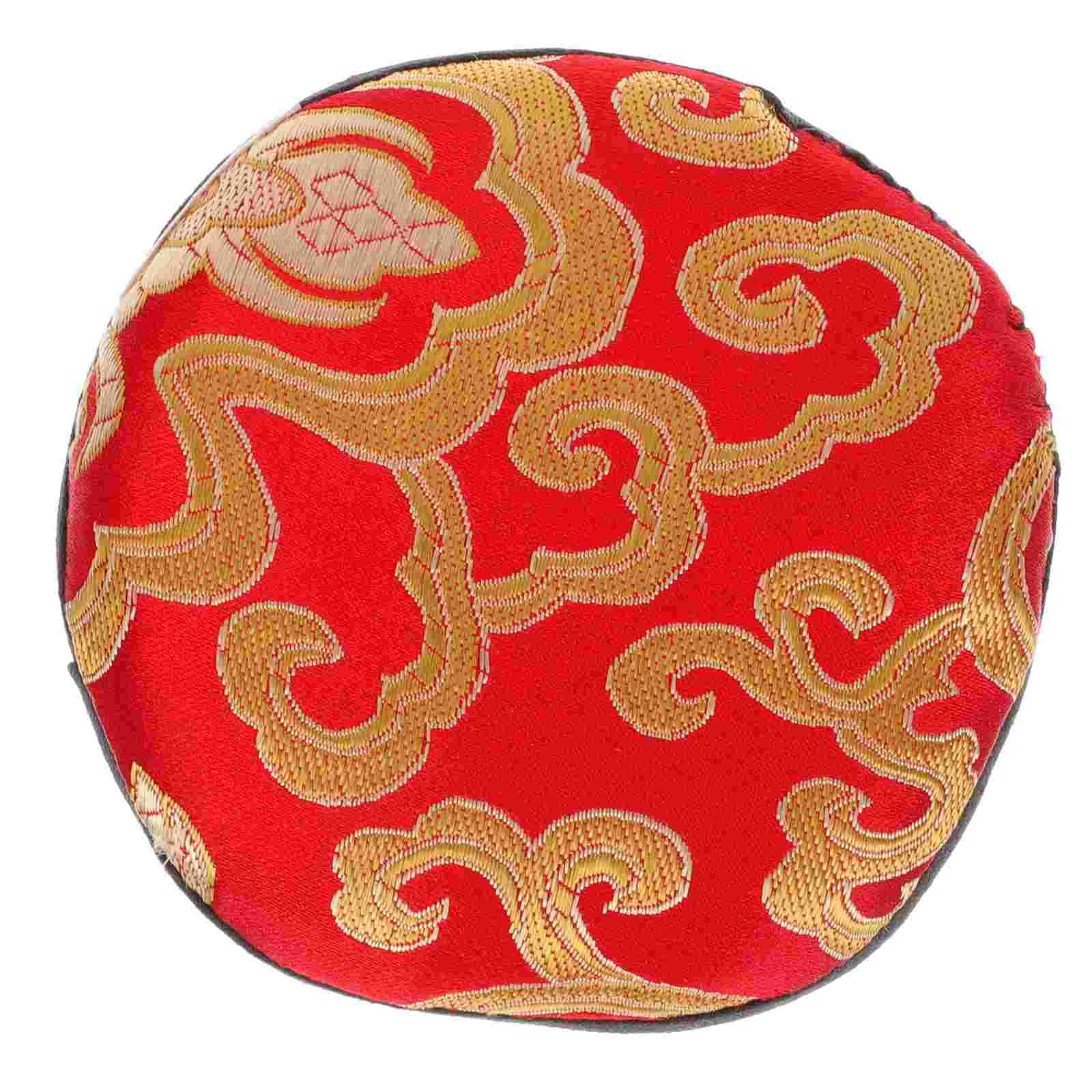 

Bowl Cushion Tibetan Pad Singing Sound Buddhistpanderos De Cristianos Danza Pillow Supplies Matring Cloth Nepal Silk