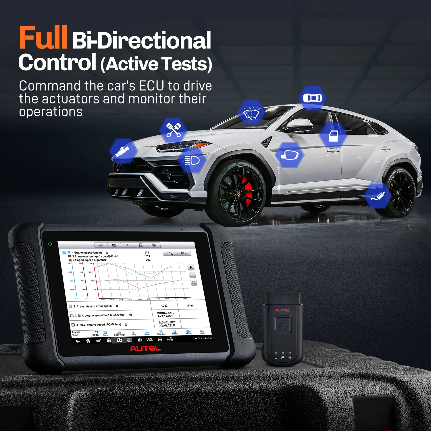 Автомобильный диагностический инструмент Autel MaxiSys MS906BT Bluetooth расширенное