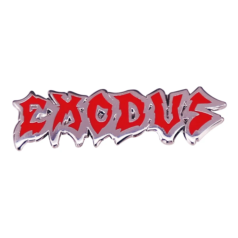

Exodus Band Logo Brooch Metal Badge Lapel Pin Jacket Jeans Fashion Jewelry Accessories Gift
