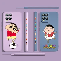anime crayon shin chan for oppo realme 50i 50a 9i 8 6 pro find x3 lite gt master a9 2020 liquid left rope phone case capa cover