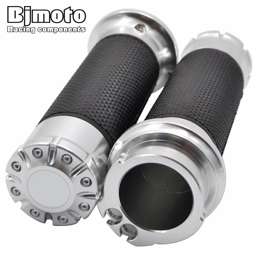 

Custom CNC Aluminum None-Slip Gel Rubber Handlebar Grips Handle Bar Grips 1" 25mm For Harley Softail Sportster Touring Dyna