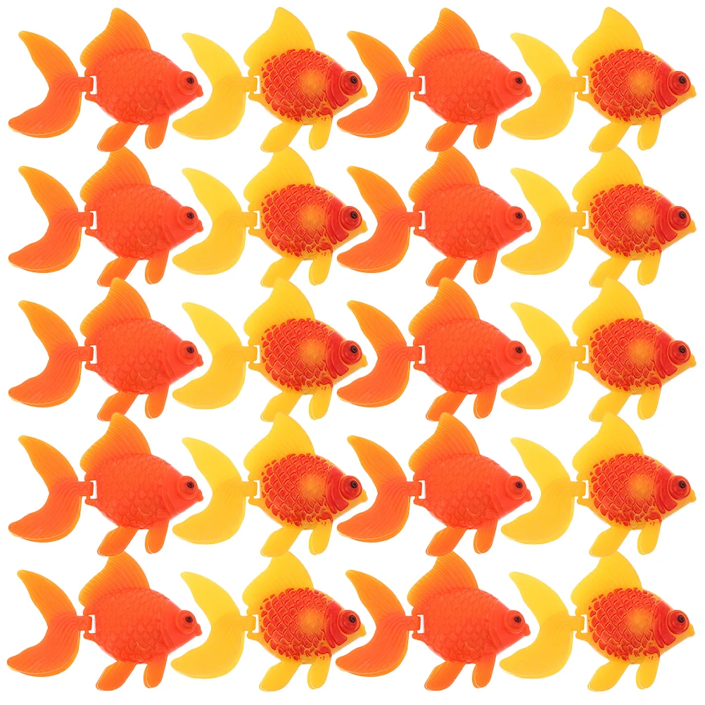 

20pcs Simulation Goldfish Fake Fish Toy Fake Fish Fake Goldfish Realistic Fake Fish Floating Fake Fish