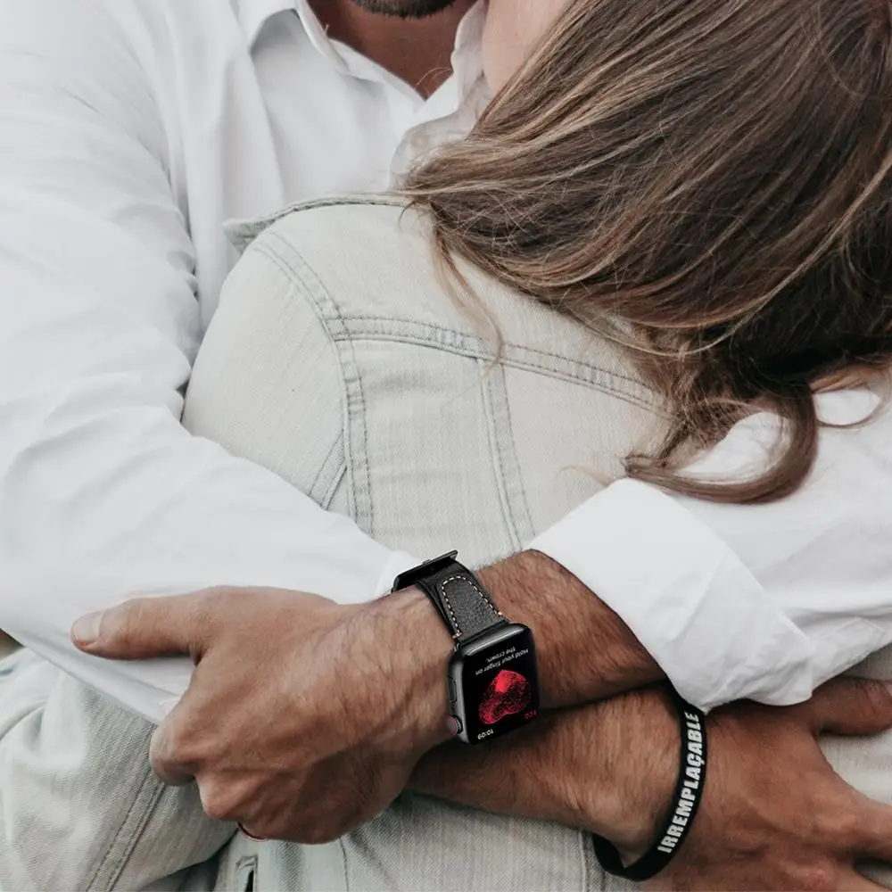 Vintage style leather strap for Apple Watch Band 42mm 44mm iwatch 40mm 38mm bracelet wristbelt for apple watch series 6 SE 5 4 3