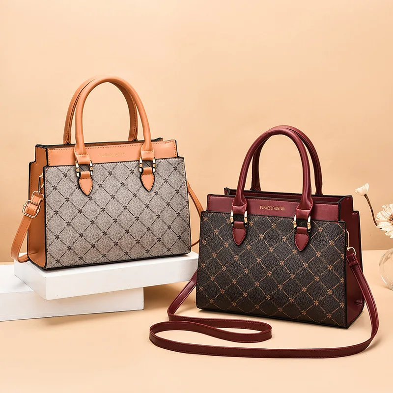 

Brands Tote Bag for Women Designer Women Handbags Luxury lattice Pu Leather Shoulder Crossbody Bags Shopper Purses 2022