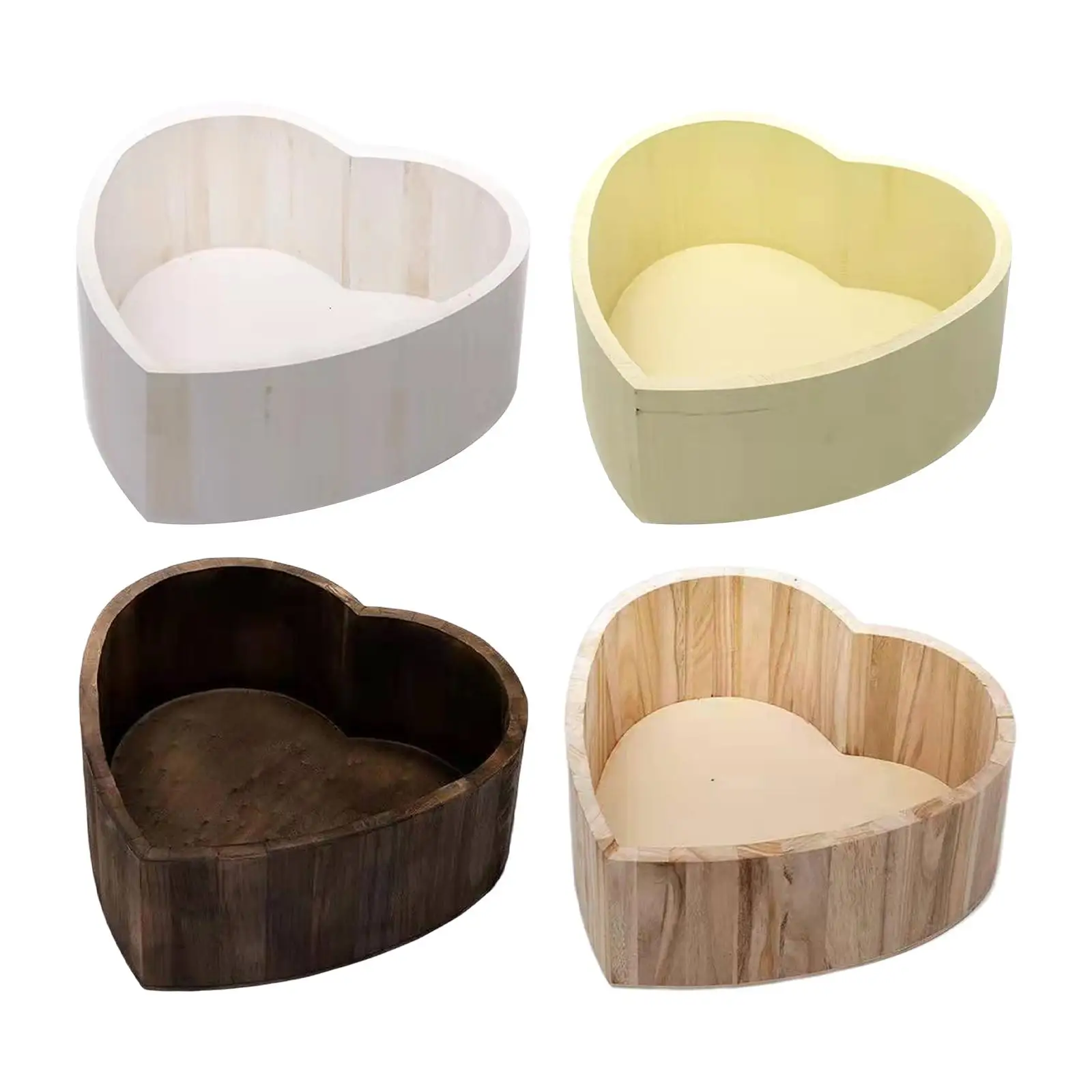 

Newborn Baby Photography Baskets Accessory Photo Studio Posing Props Basin Wooden Tub for Monthly Baby Boys Girls Birthday Party