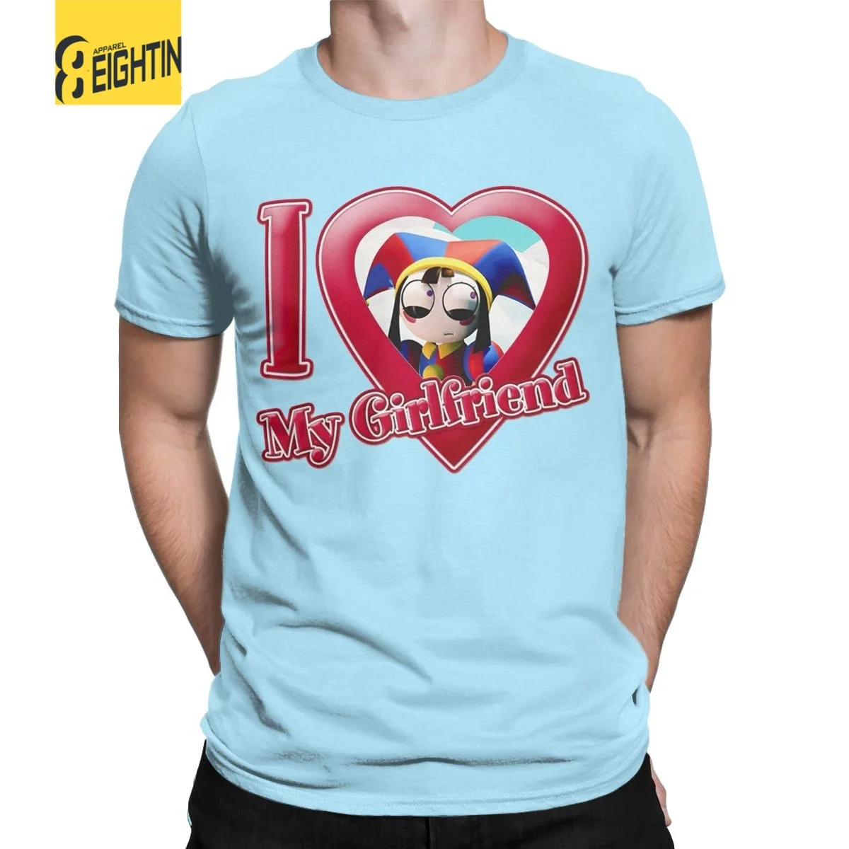 Футболка мужская с круглым вырезом хлопок круглый вырез короткий рукав цирковая