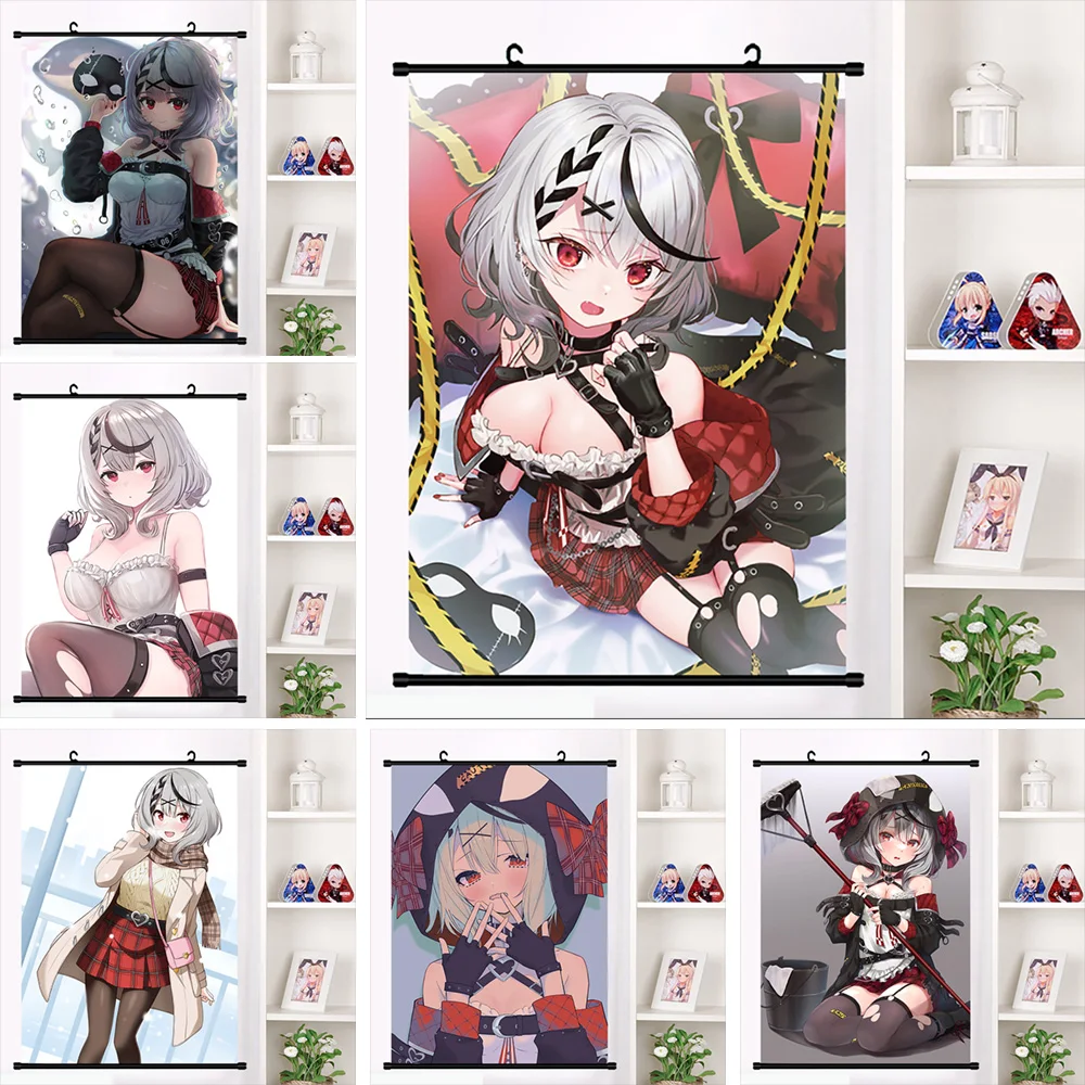

Hololive Virtual YouTuber Canvas Painting Sakamata Chloe Poster Hanging Scrolls HD Art Prints Home Children's Room Wall Picture