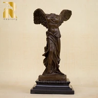winged victory bronze sculpture the nike of samothrace famous bronze statue goddess bronze figurine for home decor ornament gift