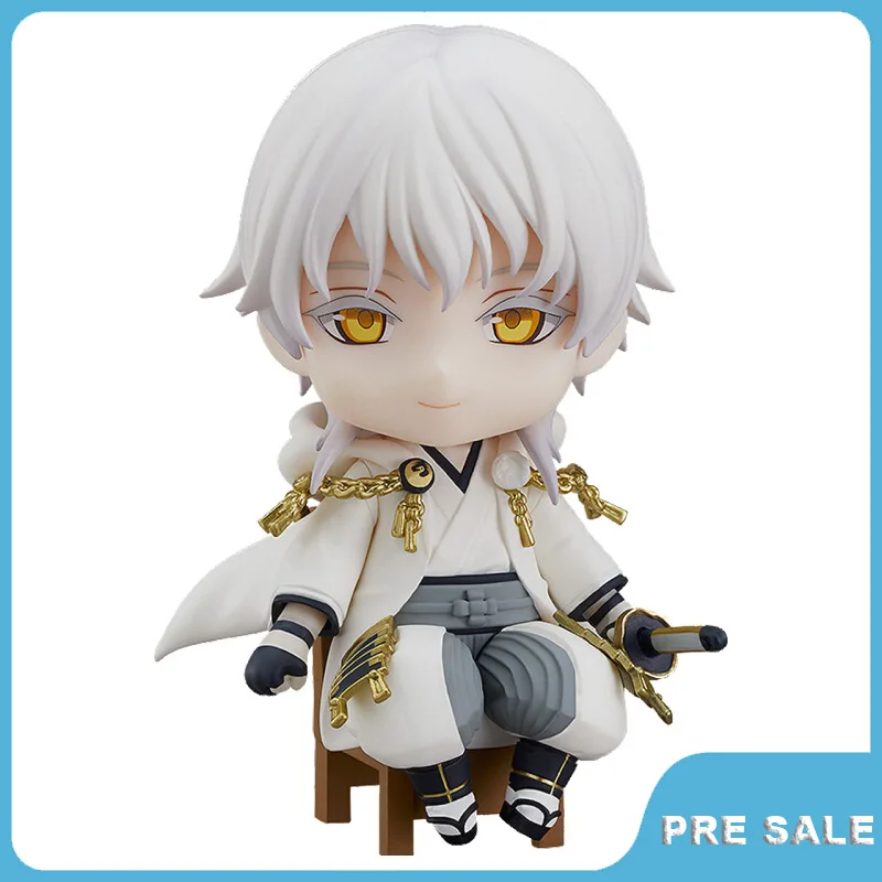 

Pre Sale Anime Tsurumaru Kuninaga Action Figure Touken Ranbu Online Q Version Figur Original Hand Made Toy Gifts for Kids 9Cm