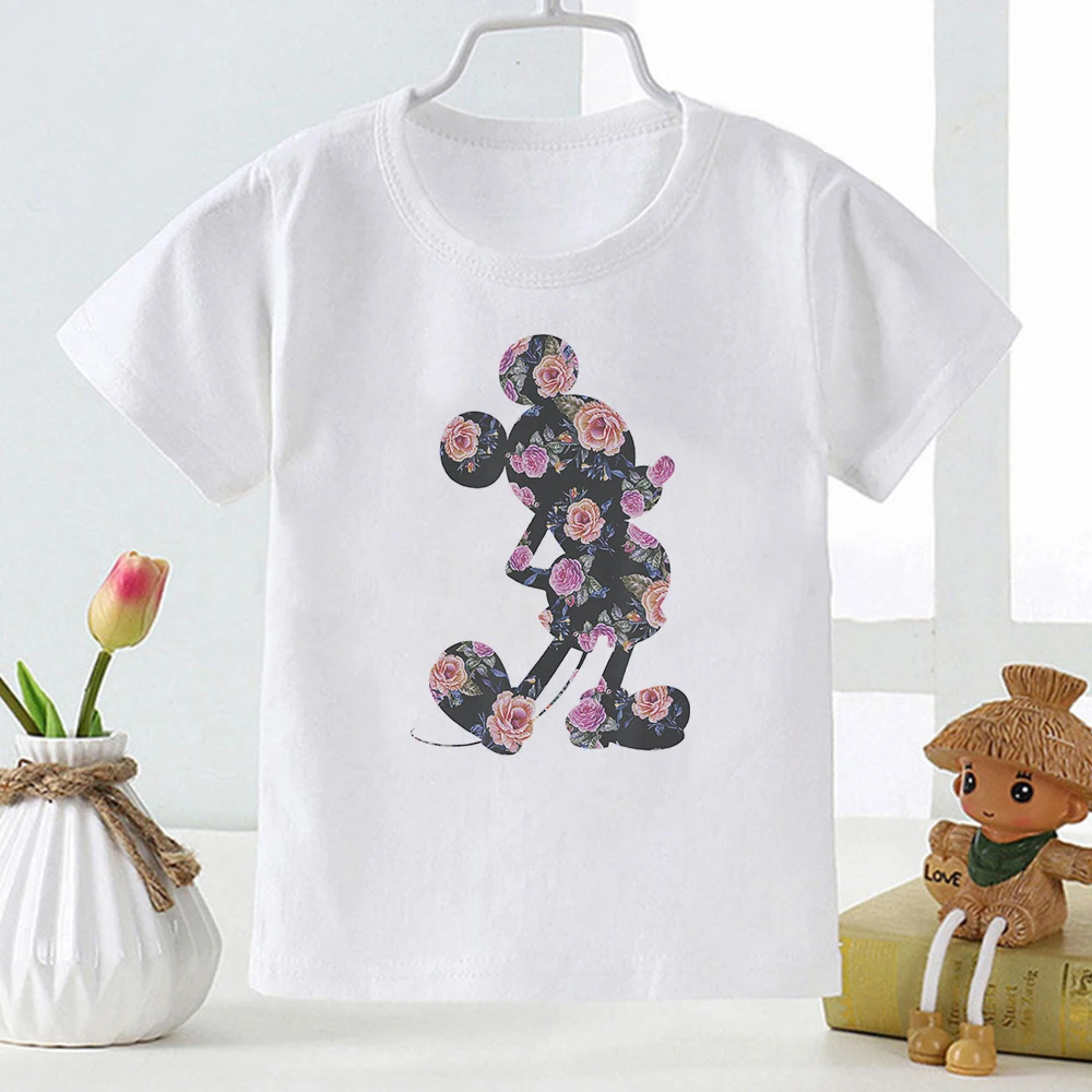 Детская футболка в стиле Харадзюку с изображением Микки Мауса Дональда дак и