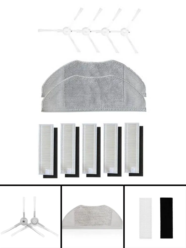 

Side Brush Filter Mop Cloth For Tefal For Rowenta X-Plorer Series 95 RG7975WH RG7987 Robotic Vacuum Cleaner Hepa Filter Rag Part