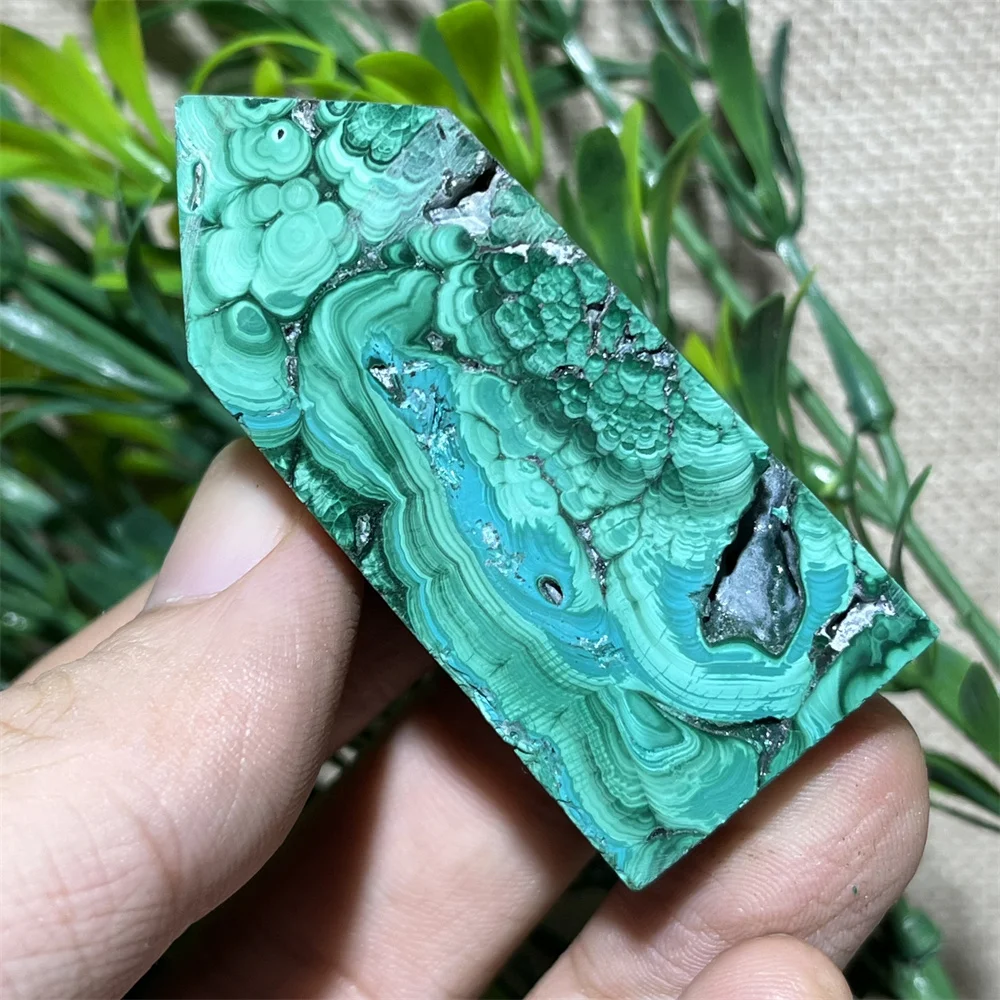 Натуральный кристалл малахит зеленая башня искусственная палочка высокое