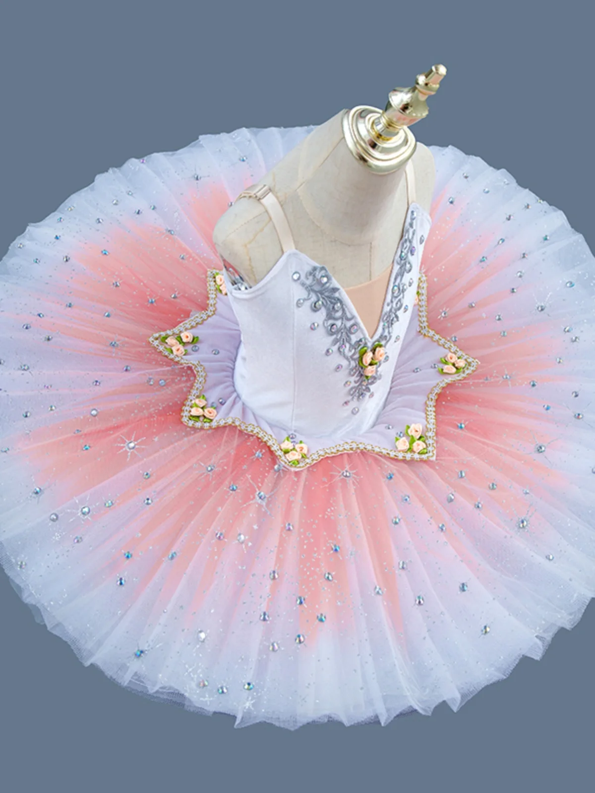 Балетное платье для детей белые профессиональные балетные пачки девочек