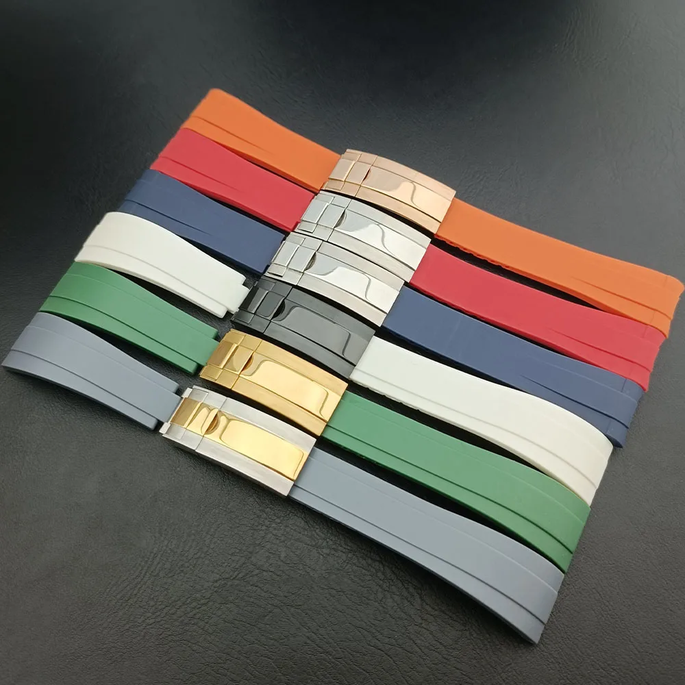 Аксессуары для резиновых ремешков 20 мм аксессуары часов с пряжкой из нержавеющей