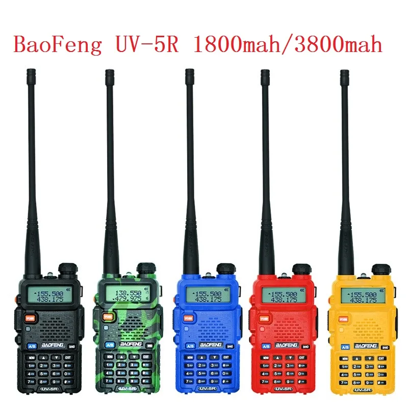 NEW FM Baofeng UV-5R Walkie Talkie 2 Two Way Radio Dual Band Vhf Uhf uv 5r Baofeng For Push-To-Talk CB Radio Stations HF Tr