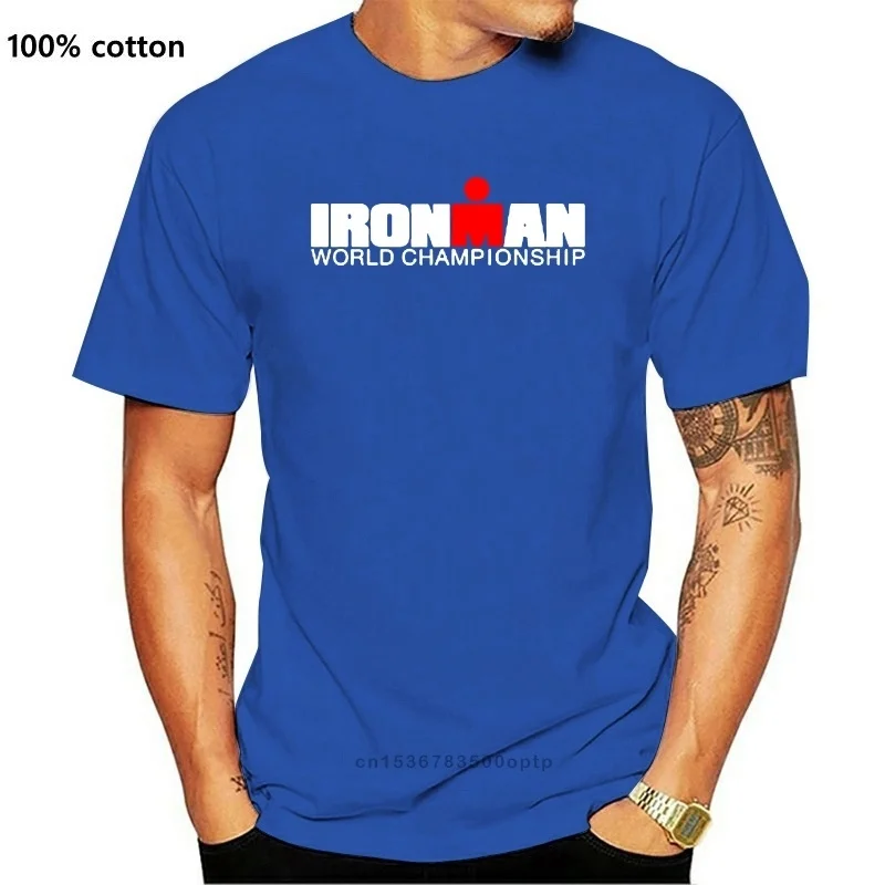 

Новая мужская черная футболка для триатлона IRONMAN, размеры от S до 3XL