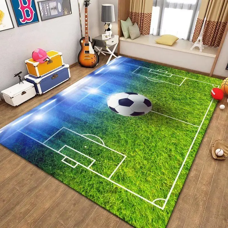 Football Play Mats 100x160cm Rug Baby Game Mat Baby Activity Gym Game Mats Kids Carpet Foot Mat Children Room Mat Floor Mats