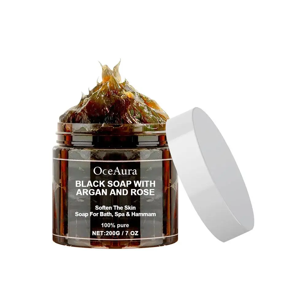 Черное мыло Beldi с арганией и розой Zawina марокканское увлажняющее Уход Прямая