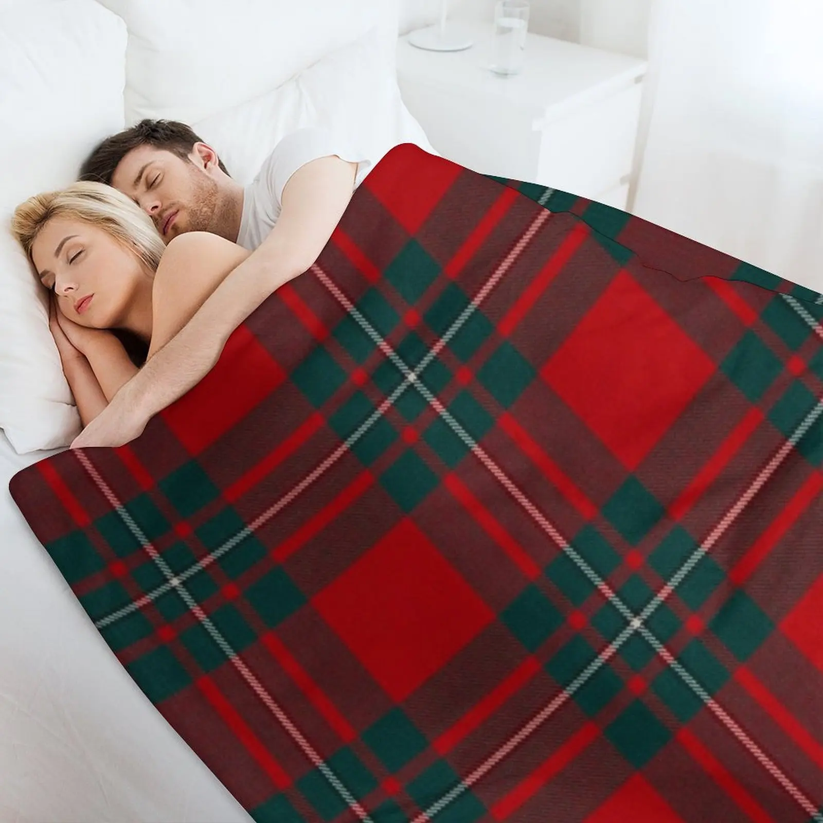 Фото Плед MacGregor Scottish Tartan, многофункциональное мягкое теплое одеяло для дома и путешествий №4