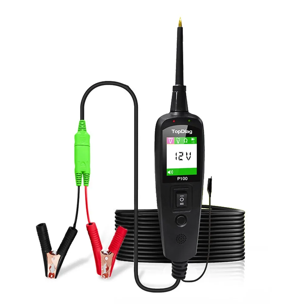 Automotive Electrical Circuit Tester Power Probe Kit 12-24V DC Pen Vehicle Power Diagnostic Tool Auto Test Light System Analyzer