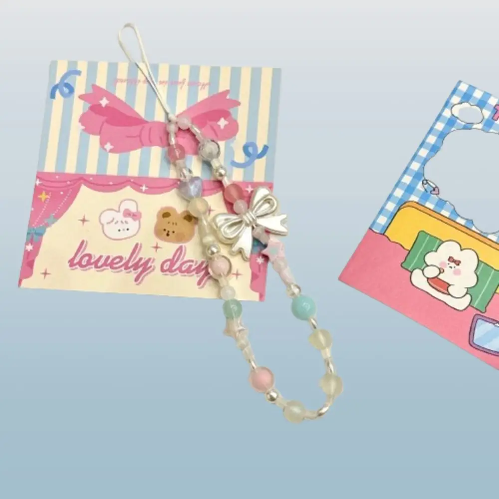 Ремешок на запястье с милым бантом телефонная цепочка милая искусственная