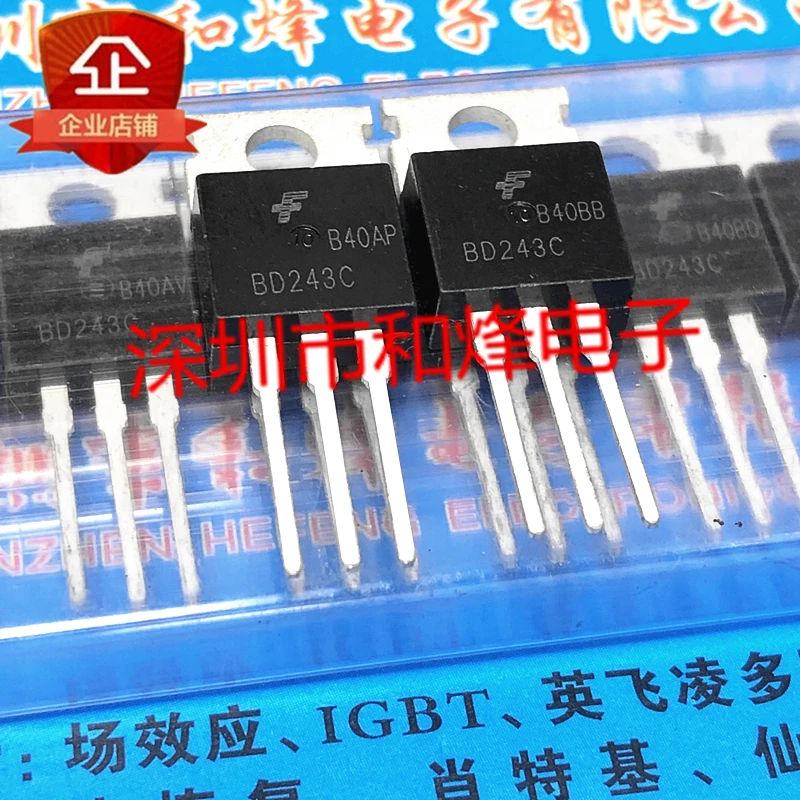 

10pcs 100% orginal new BD243C TO-220 100V 6A