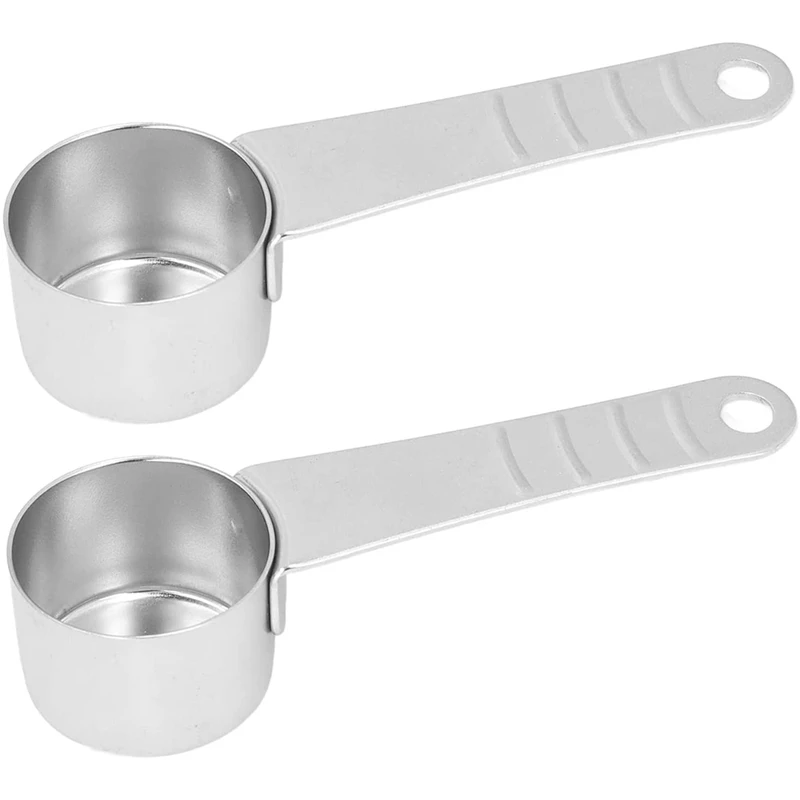 

2Pcs Stainless Steel Coffee Spoons,Robust Durable Milk Powder Measuring Spoons With Ergonomic Handle, Kitchen Utensils